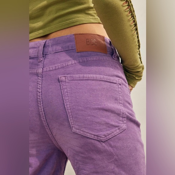 Urban Outfitters *Sold Out* London Purple Corduroy Flare Pants Sz 32x32 BNWT - Picture 5 of 7